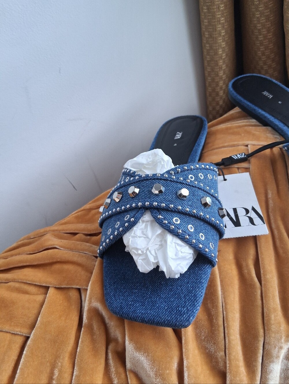 Zara Denim Sandals